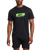 Reebok Distance Short Sleeve Crewneck Graphic Running T-Shirt