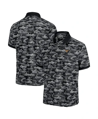 Tommy Bahama Men's Black Texas Longhorns Sport Bay View IslandZone Polo Shirt