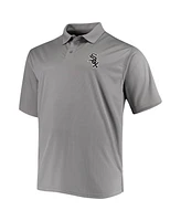 Men's Fanatics Gray Chicago White Sox Big Tall Solid Birdseye Polo Shirt