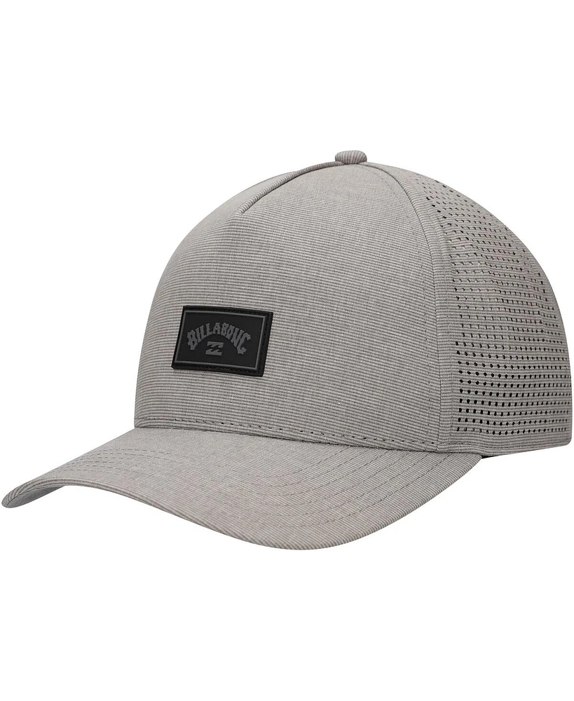 Billabong Men's Gray Crossfire Trucker Adjustable Hat