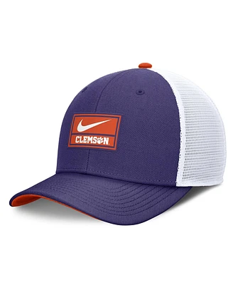Nike Men's Purple Clemson Tigers Stretch-Snap Adjustable Trucker Hat
