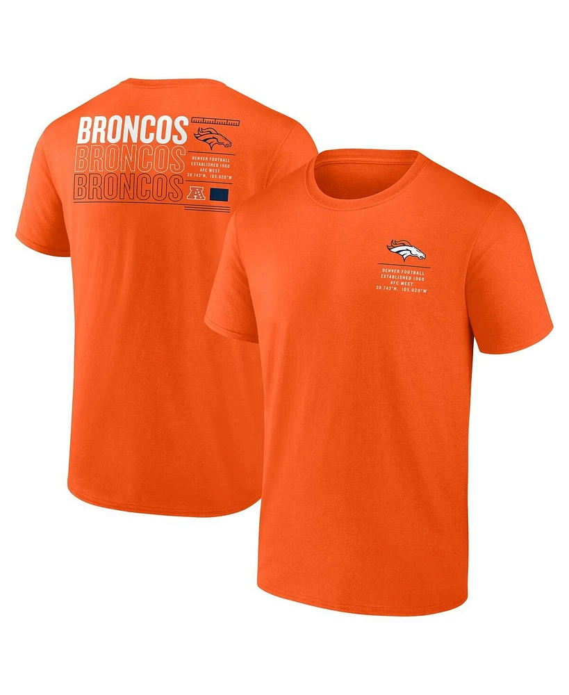 Fanatics Men's Orange Denver Broncos Repeat Stats T-Shirt