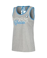 G-iii 4Her by Carl Banks Women's Heather Gray Ross Chastain Fastest Lap Fashion Tank Top