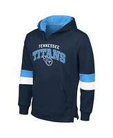 G-iii Sports by Carl Banks Men's Navy/Light Blue Tennessee Titans Adaptive Faceoff Pullover Hoodie