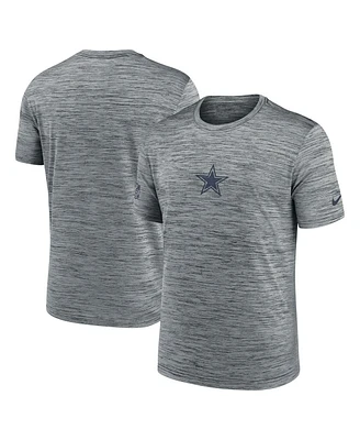 Nike Men's Gray Dallas Cowboys Sideline Velocity Performance T-Shirt