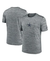 Nike Men's Gray Dallas Cowboys Sideline Velocity Performance T-Shirt