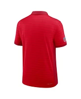 Nike Men's Red Kansas City Chiefs Sideline Victory Stripe Performance Polo Shirt