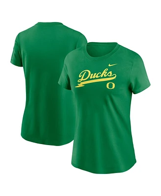Nike Women's Green Oregon Ducks Local Script T-Shirt