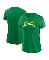 Nike Women's Green Oregon Ducks Local Script T-Shirt