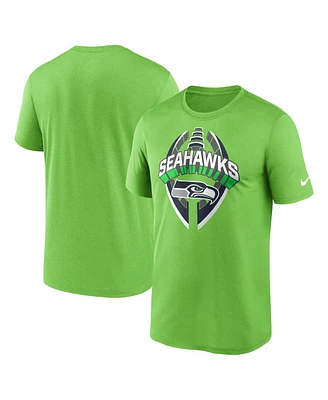 Nike Men's Neon Green Seattle Seahawks Legend Icon Performance T-Shirt