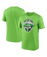 Nike Men's Neon Green Seattle Seahawks Legend Icon Performance T-Shirt