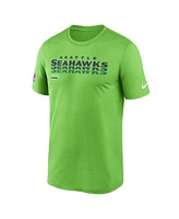 Nike Men's Neon Green Seattle Seahawks Sideline Legend Performance T-Shirt