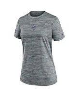 Nike Women's Gray Minnesota Vikings Sideline Velocity Performance T-Shirt