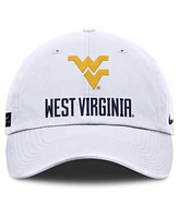 Nike Men's White West Virginia Mountaineers 2025 Sideline Club Adjustable Hat