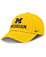 Nike Men's Maize Michigan Wolverines 2025 Sideline Club Adjustable Hat