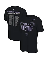 Nike Men's and Women's Eclipse Black Golden State Valkyries 2025 Inaugural Season First of a Lifetime Schedule T-Shirt