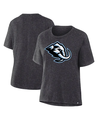 Fanatics Women's Heather Charcoal Utah Mammoth Primary Logo Legacy T-Shirt