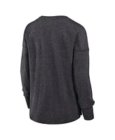 Fanatics Women's Heather Charcoal Utah Mammoth Primary Logo Legacy Long Sleeve T-Shirt
