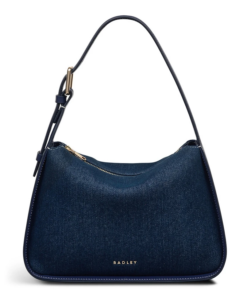 Radley London Denim Westwell Lane Indigo Small Zip-Top Grab Bag