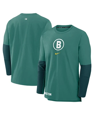 Nike Men's Green Boston Red Sox 2025 City Connect Authentic Collection Player Tri-Blend Performance Long Sleeve T-Shirt