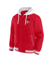 Darius Rucker Collection by Fanatics Men's Scarlet San Francisco 49ers Full-Snap Hoodie Jacket