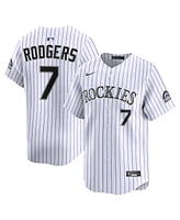 Nike Men's Brendan Rodgers White Colorado Rockies Home Limited Player Jersey