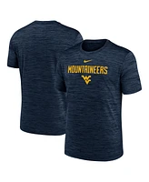 Nike Men's Navy West Virginia Mountaineers 2025 Sideline Velocity Performance T-Shirt