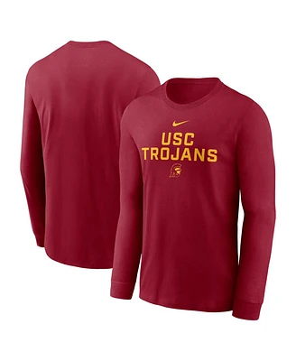 Nike Men's Cardinal Usc Trojans 2025 Sideline Performance Long Sleeve T-Shirt