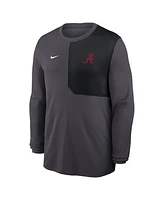 Nike Men's Anthracite Alabama Crimson Tide 2025 Sideline Coach Uv Performance Long Sleeve T-Shirt