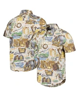 Reyn Spooner Men's Natural Indiana Jones Raiders of the Lost Ark Tailored Button-Down Shirt