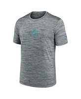 Nike Men's Gray Miami Dolphins Sideline Velocity Performance T-Shirt