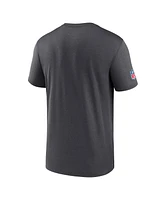 Nike Men's Charcoal Green Bay Packers Wordmark Block Sideline Legend Performance T-Shirt