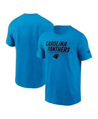 Nike Men's Blue Carolina Panthers Sideline Performance T-Shirt