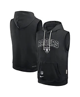 Nike Men's Black Las Vegas Raiders Sideline Performance Sleeveless Pullover Hoodie