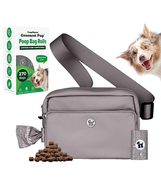 Puppington Walk Star Kit: 3-in-1 Dog Bag plus Matching 270 Refill Poop Bags