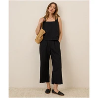 Pact Women's Organic Cotton Canopy Linen Blend Pleated Trouser