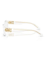 Miu Women's Irregular Eyeglasses