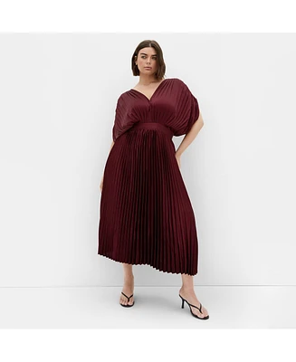 City Chic Plus Henley Midi Dress