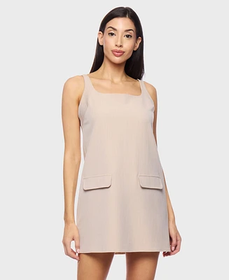 Juniors' Sleeveless Shift Dress