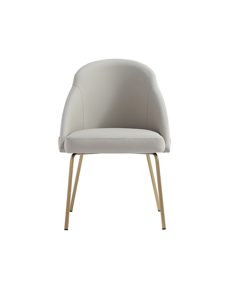 Manhattan Comfort 34.4" Faux Leather Gracie Dining Chair