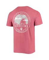 Image One Men's Crimson Indiana Hoosiers Circle Campus Scene T-Shirt