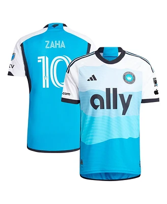 Adidas Men's Wilfried Zaha Blue Charlotte Fc 2024 the Carolina Kit: Explore Authentic Player Jersey