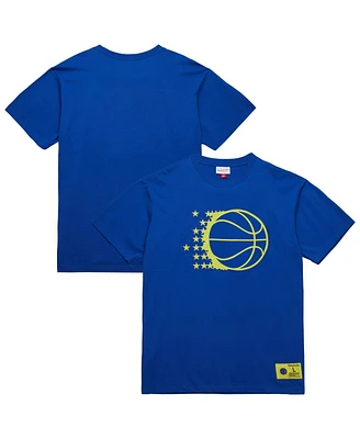 Mitchell & Ness Men's Blue Orlando Magic Hardwood Classics Neon Nights Premium T-Shirt