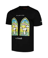 Freeze Max Men's and Women's Black Peanuts Snoopy a Friend T-Shirt
