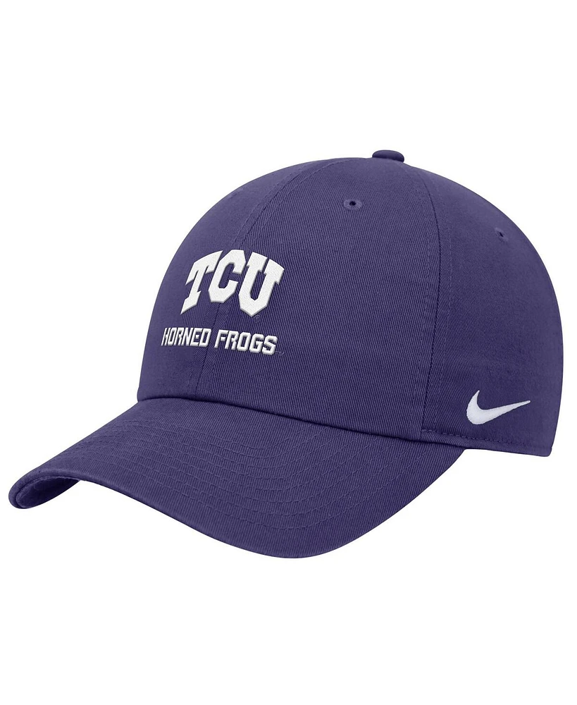 Nike Men's Purple Tcu Horned Frogs 2025 On-Field Club Adjustable Hat