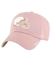 '47 Brand Women's Pink Cleveland Browns Ballpark Cheer Dusty Rose Clean Up Adjustable Hat