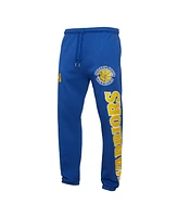 Mitchell & Ness Men's Royal Golden State Warriors Hardwood Classics Team Origins Pants