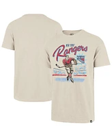 '47 Brand Men's Natural New York Rangers Hockey Player Golden Age Scrum T-Shirt