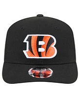 New Era Men's Black Cincinnati Bengals 9SEVENTY Stretch-Snap Hat