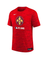 Nike Big Boys and Girls Red St. Louis Cardinals Authentic Collection City Connect Velocity Performance T-Shirt